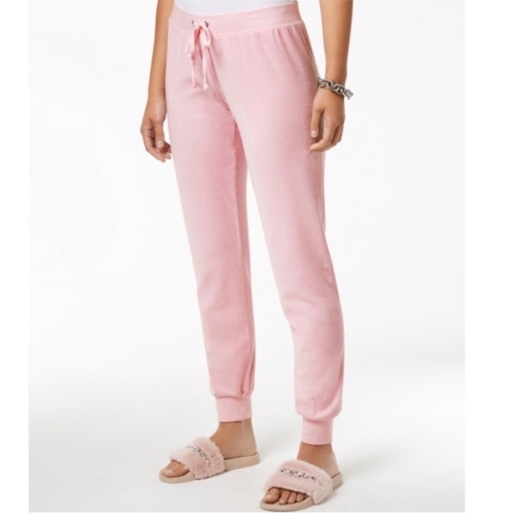 Juicy Couture Black Label Velour Baby Pink Zuma II Jogger Size S NWT
